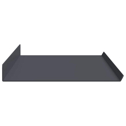 Mensola sospesa 4 pcs Antracite 80 x 18 x 2,5 cm Acciaio | homemem39