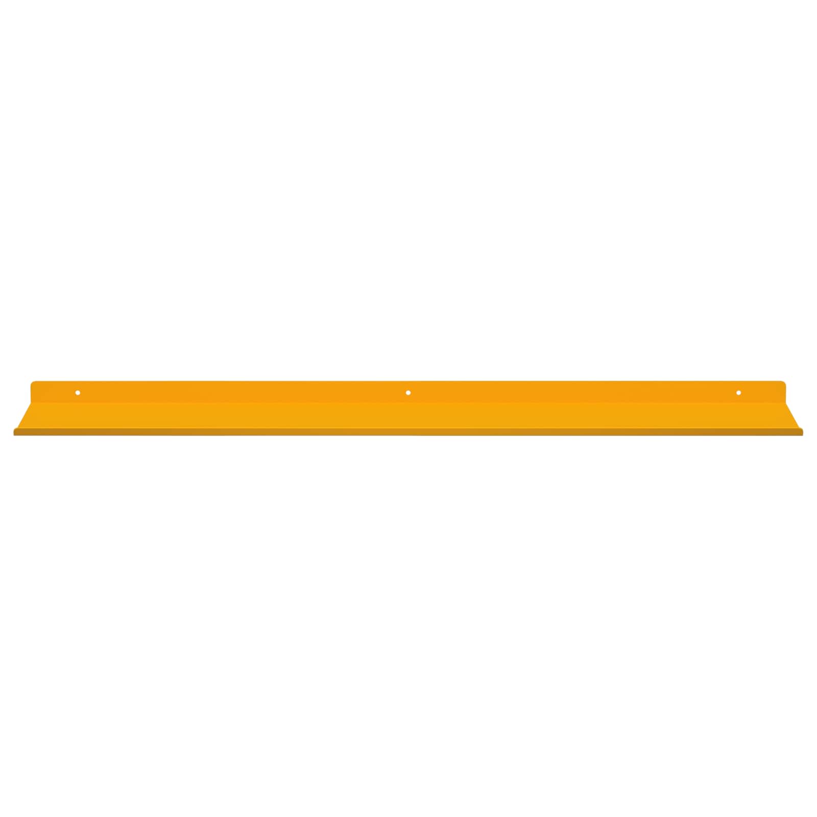 Mensola sospesa 4 pcs Giallo senape 80 x 18 x 2,5 cm Acciaio | homemem39