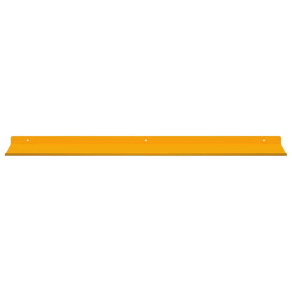Mensola sospesa 4 pcs Giallo senape 80 x 18 x 2,5 cm Acciaio | homemem39