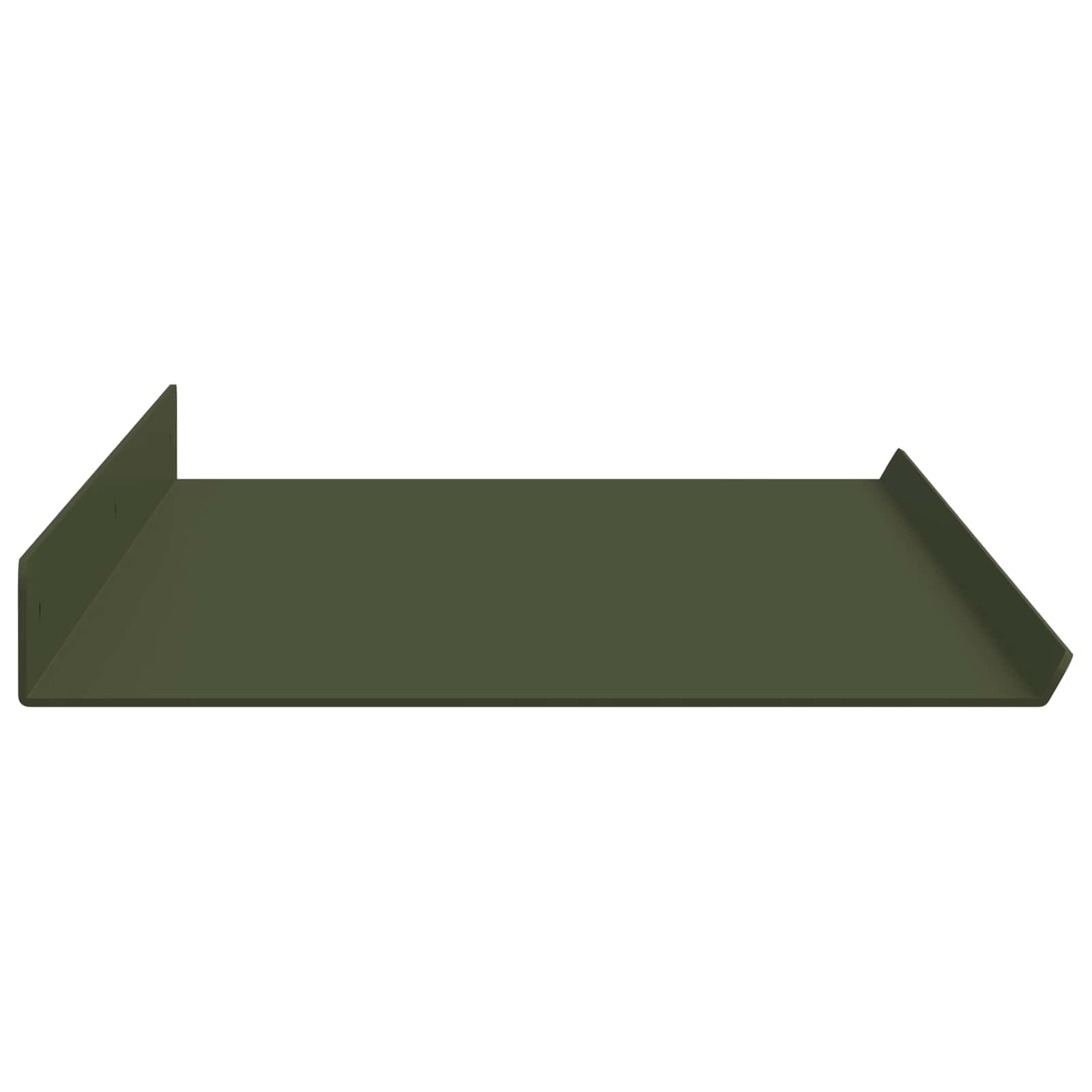 Mensola sospesa 4 pcs Verde oliva 80 x 18 x 2,5 cm Acciaio | homemem39
