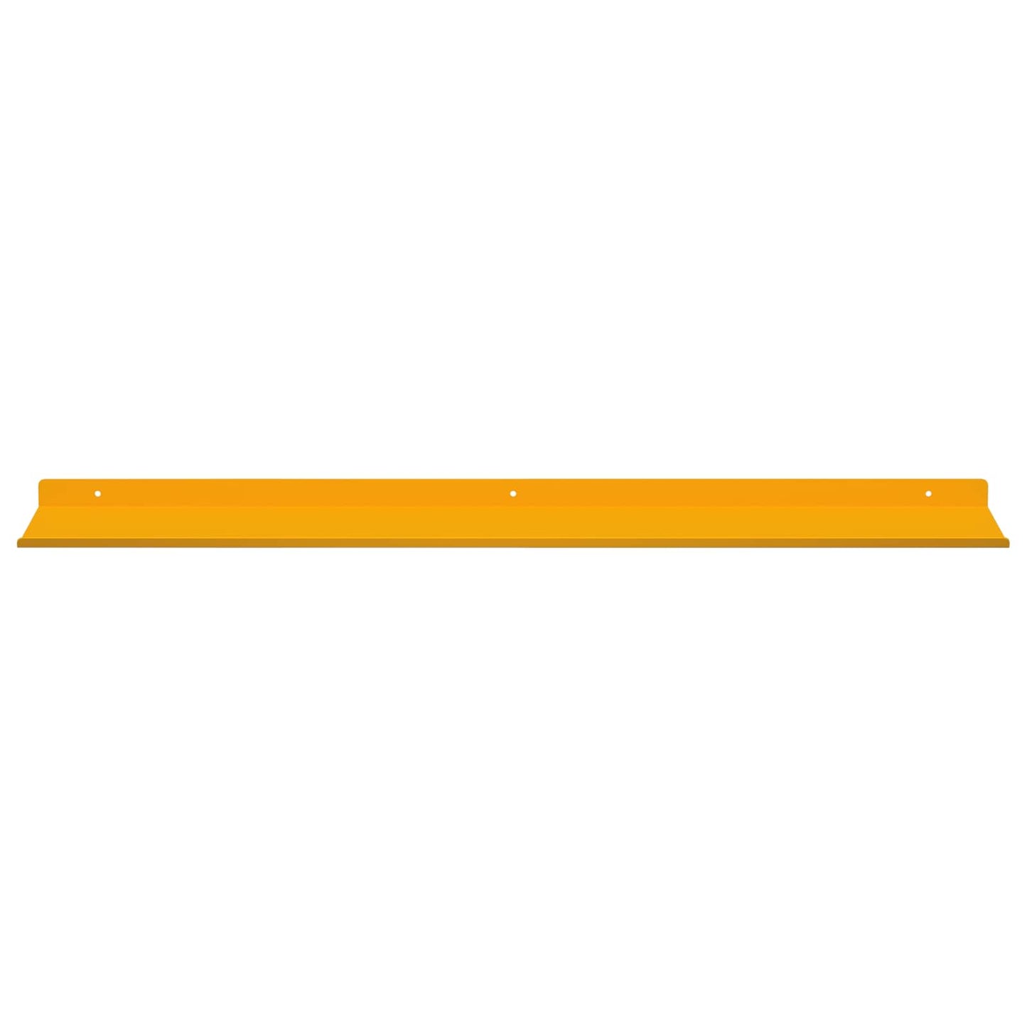 Mensola sospesa 4 pcs Giallo senape 100 x 18 x 2,5 cm Acciaio | homemem39