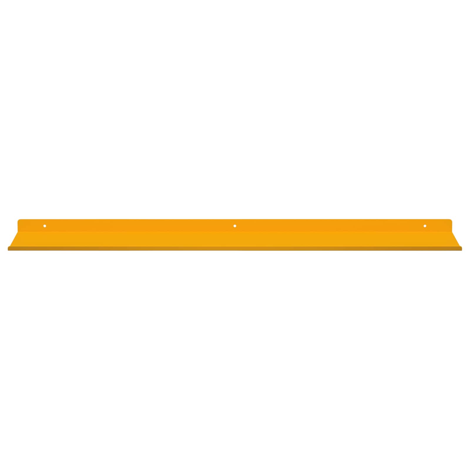 Mensola sospesa 4 pcs Giallo senape 100 x 18 x 2,5 cm Acciaio | homemem39