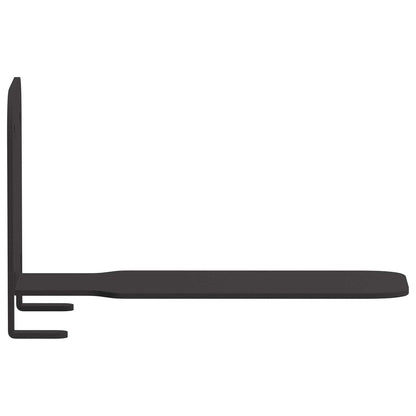 Mensola Flottante Invisibile 4 pcs Nero 6 x 11 x 6.5 cm Metallo