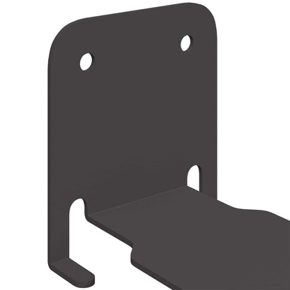 Mensola sospesa con lo scaffale 8 pcs Nero 6 x 10,8 x 6,6 cm | homemem39