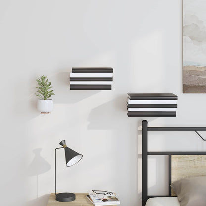 Mensola sospesa con lo scaffale 4 pcs Rosa 6 x 10,8 x 6,6 cm | homemem39