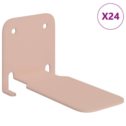 Mensola sospesa con lo scaffale 24 pcs Rosa 6 x 10,8 x 6,6 cm | homemem39