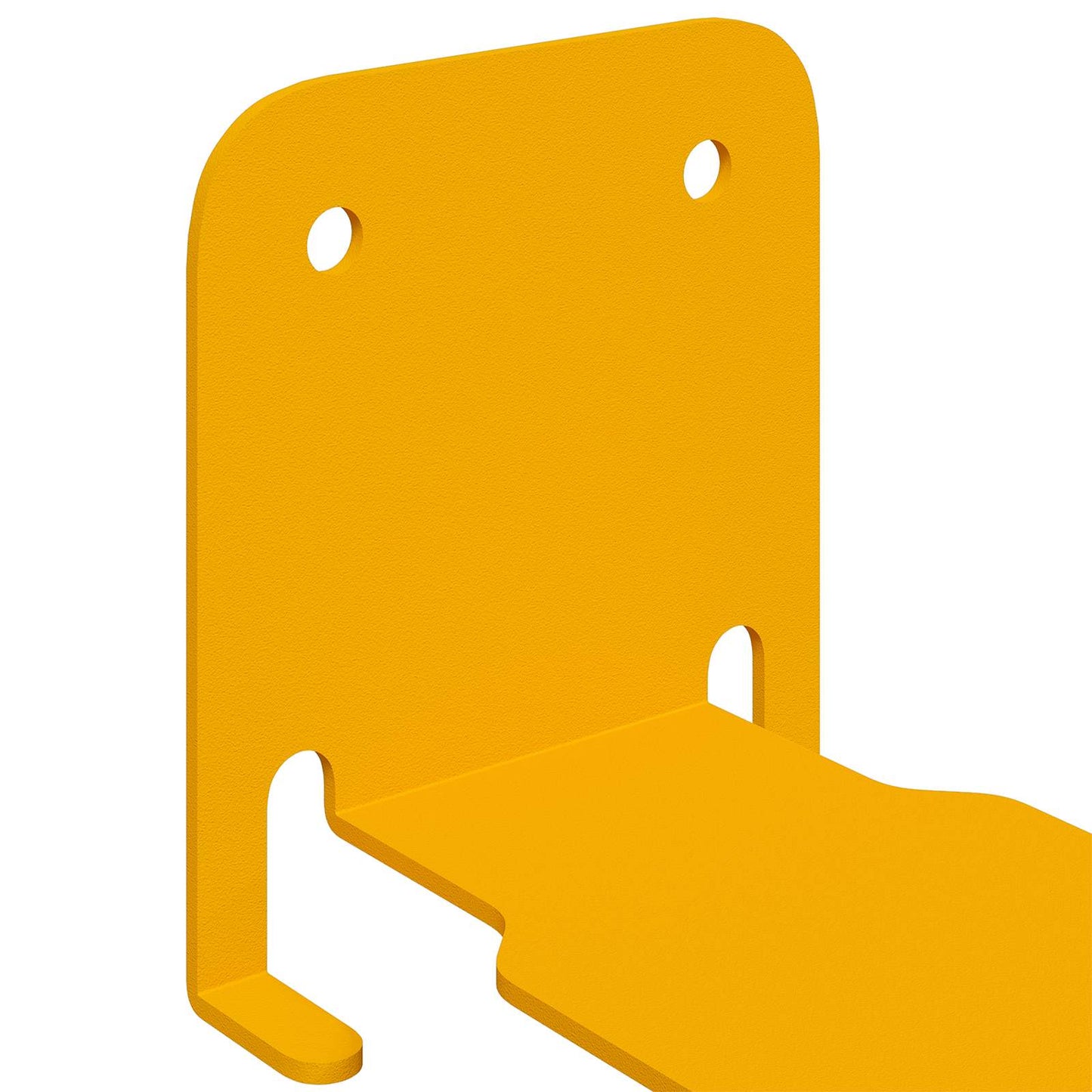 Mensola sospesa 4 pcs Giallo senape 6 x 10,8 x 6,6 cm | homemem39