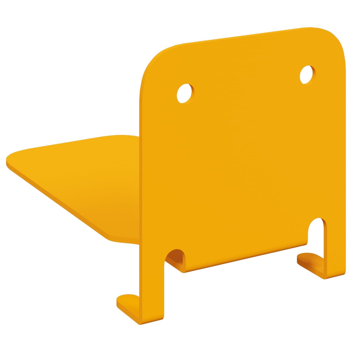 Mensola sospesa 4 pcs Giallo senape 6 x 10,8 x 6,6 cm | homemem39