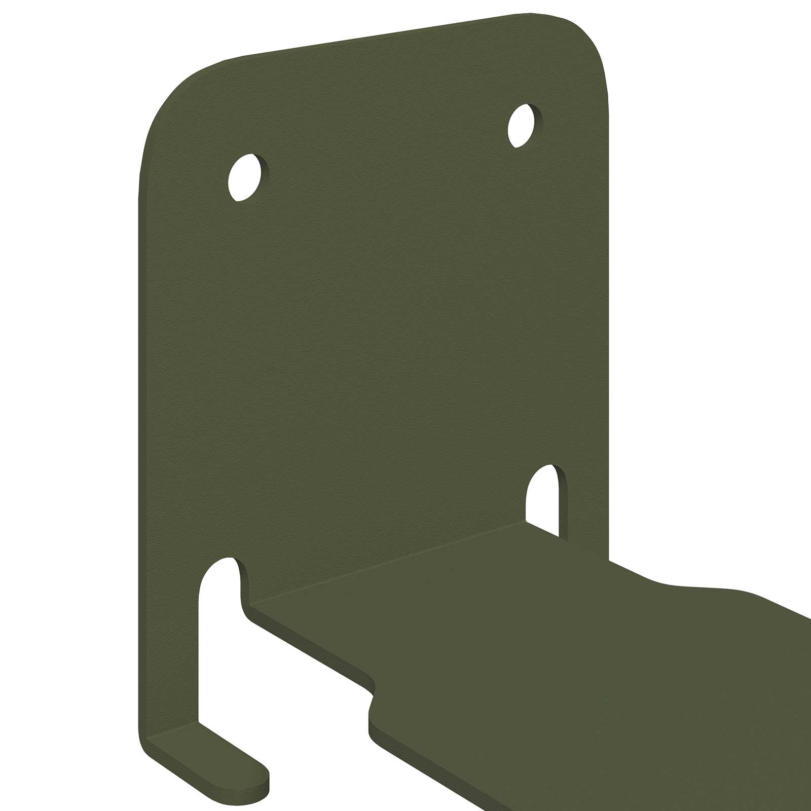 Mensola sospesa 4 pcs Verde oliva 6 x 10,8 x 6,6 cm | homemem39