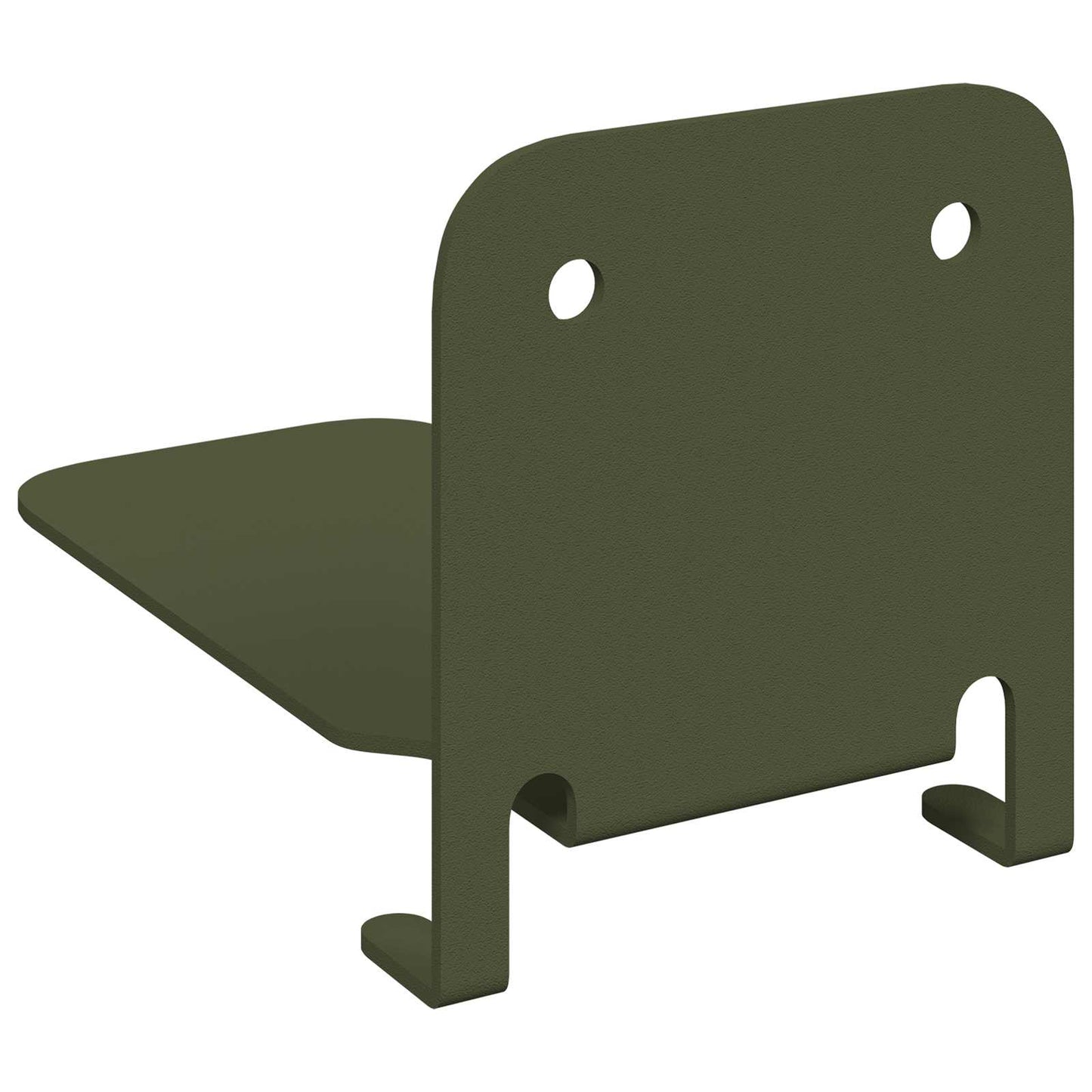 Mensola sospesa 4 pcs Verde oliva 6 x 10,8 x 6,6 cm | homemem39