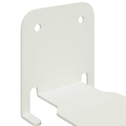 Mensola sospesa con lo scaffale 8 pcs Bianco 6 x 10,8 x 6,6 cm | homemem39