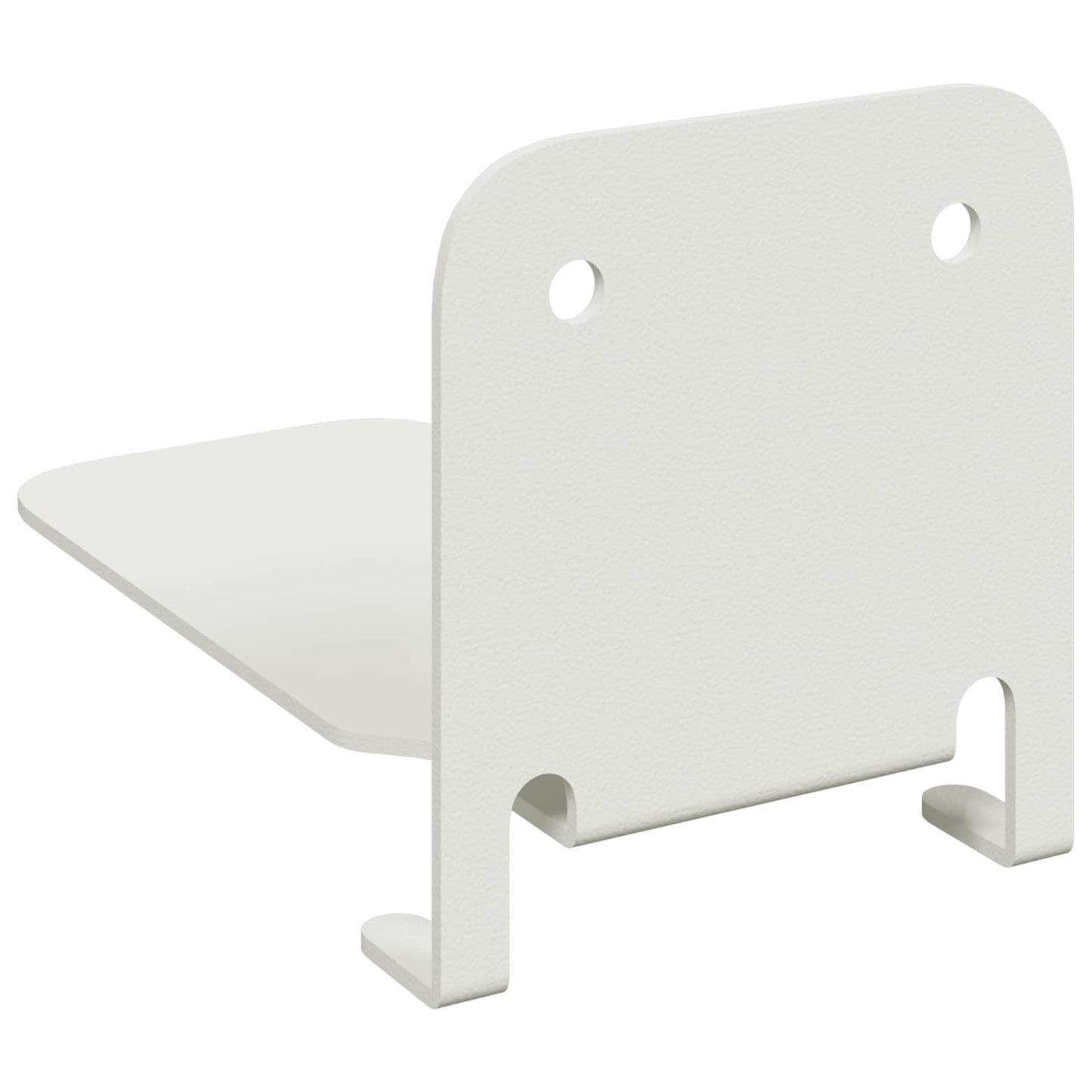 Mensola sospesa con lo scaffale 8 pcs Bianco 6 x 10,8 x 6,6 cm | homemem39