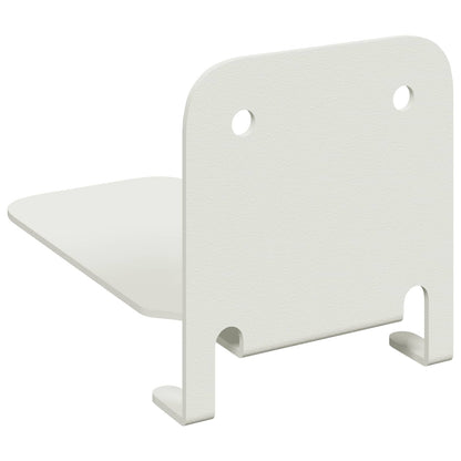 Mensola sospesa con lo scaffale 8 pcs Bianco 6 x 10,8 x 6,6 cm | homemem39