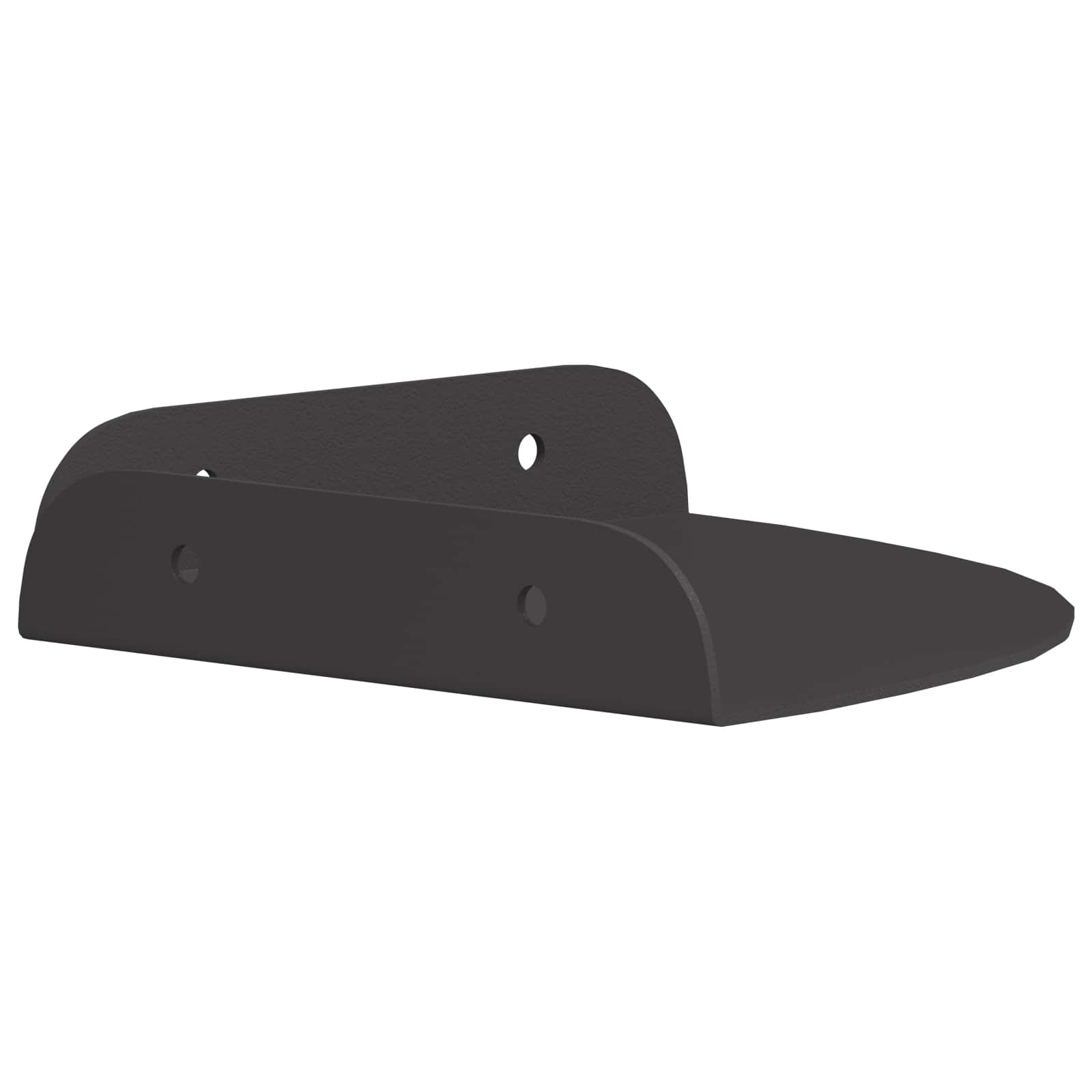 Mensola sospesa con lo scaffale 2 pcs Nero 15 x 15 x 2 cm | homemem39