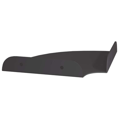 Mensola sospesa con lo scaffale 4 pcs Nero 15 x 15 x 2 cm | homemem39