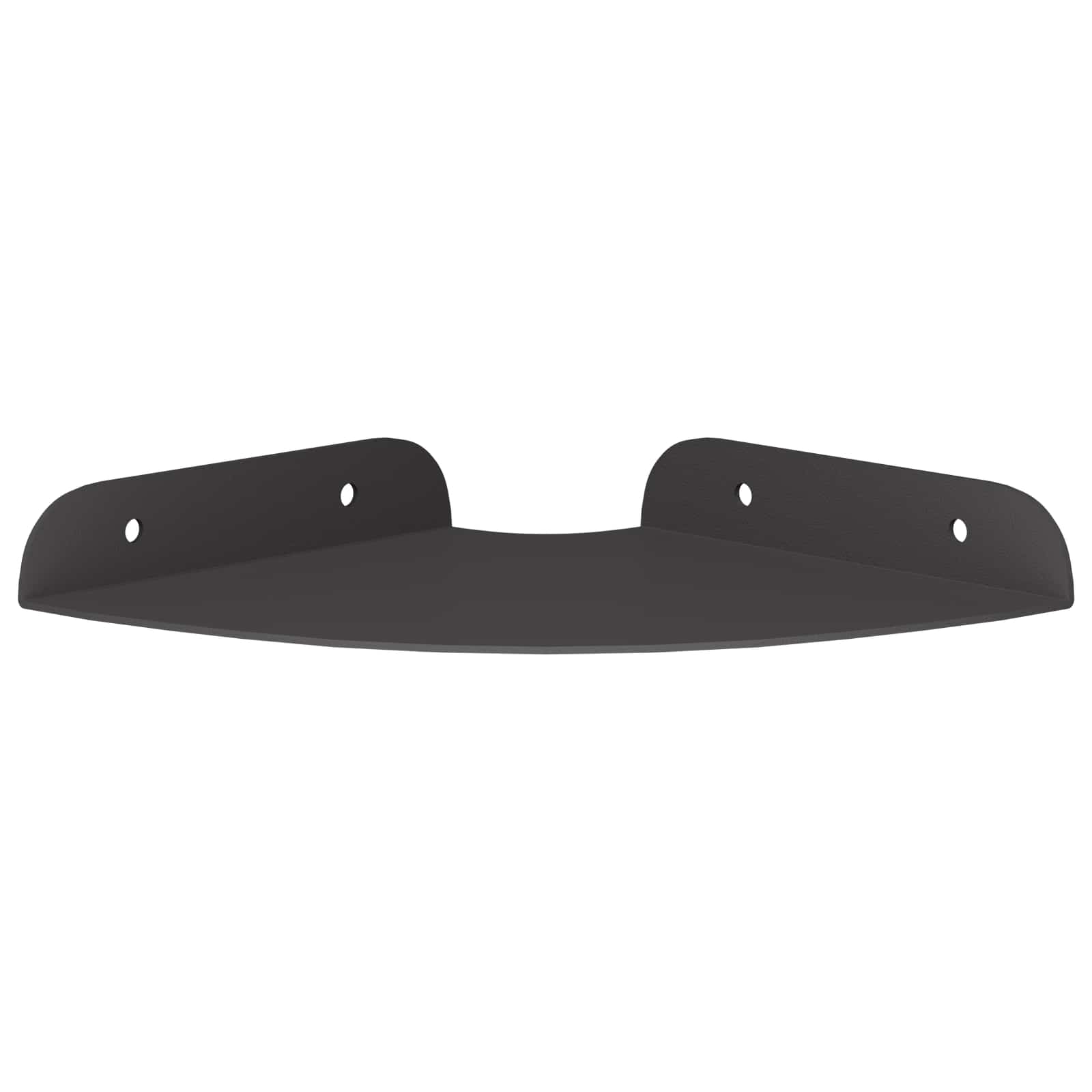 Mensola sospesa con lo scaffale 4 pcs Nero 15 x 15 x 2 cm | homemem39