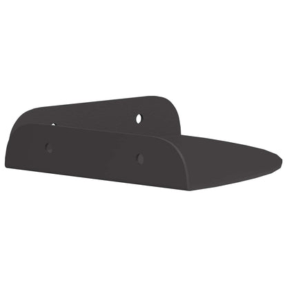Mensola sospesa con lo scaffale 4 pcs Nero 15 x 15 x 2 cm | homemem39