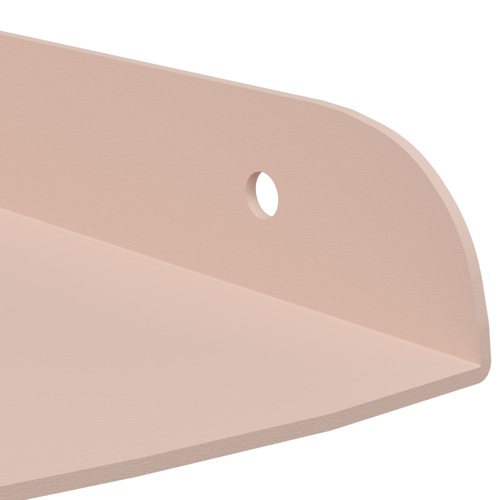 Mensola sospesa con lo scaffale 2 pcs Rosa 15 x 15 x 2 cm | homemem39