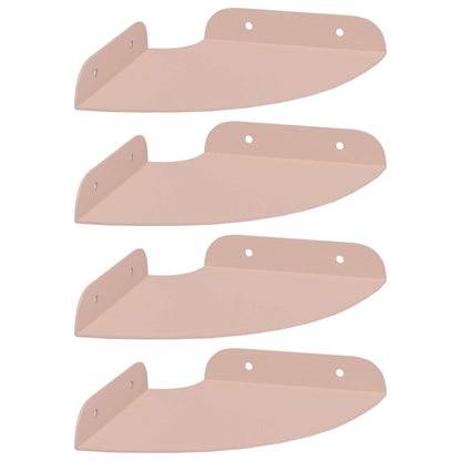 Mensola sospesa con lo scaffale 4 pcs Rosa 15 x 15 x 2 cm | homemem39