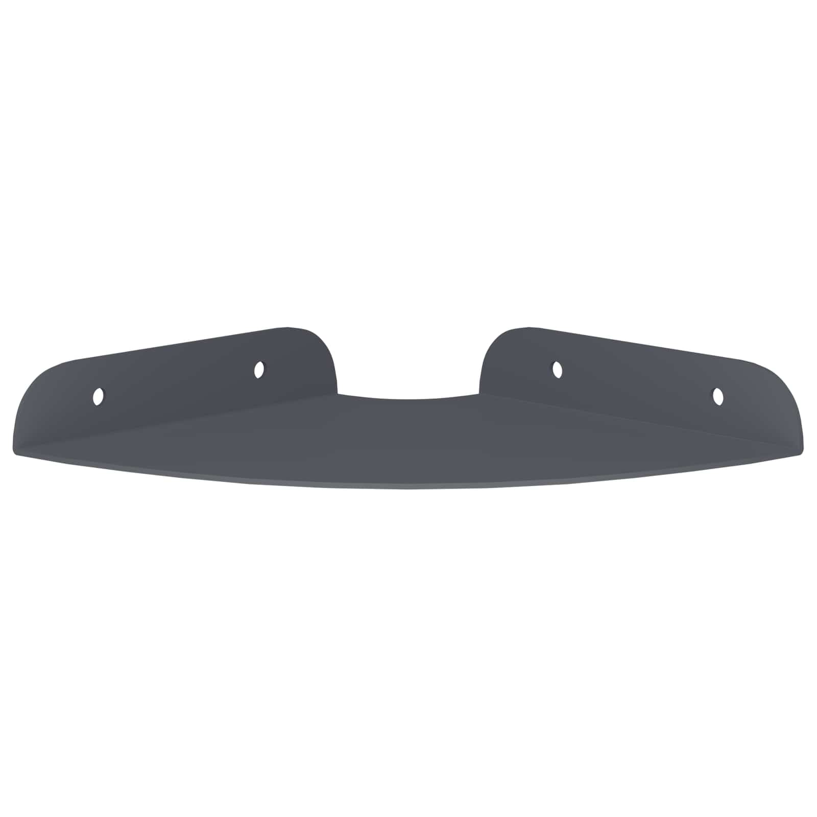Mensola sospesa con lo scaffale 2 pcs Antracite 15 x 15 x 2 cm | homemem39