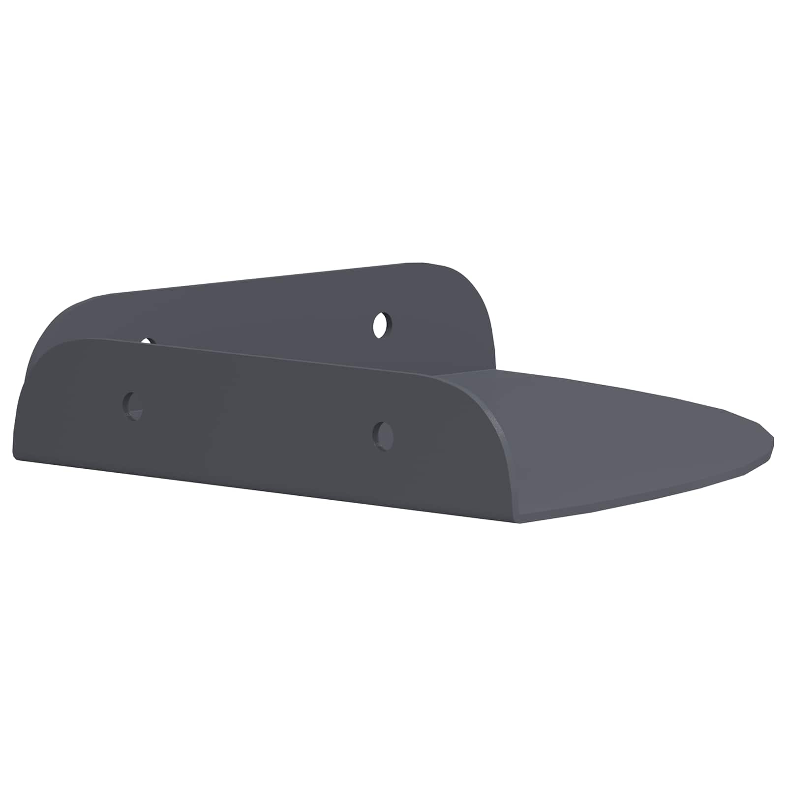 Mensola sospesa con lo scaffale 2 pcs Antracite 15 x 15 x 2 cm | homemem39