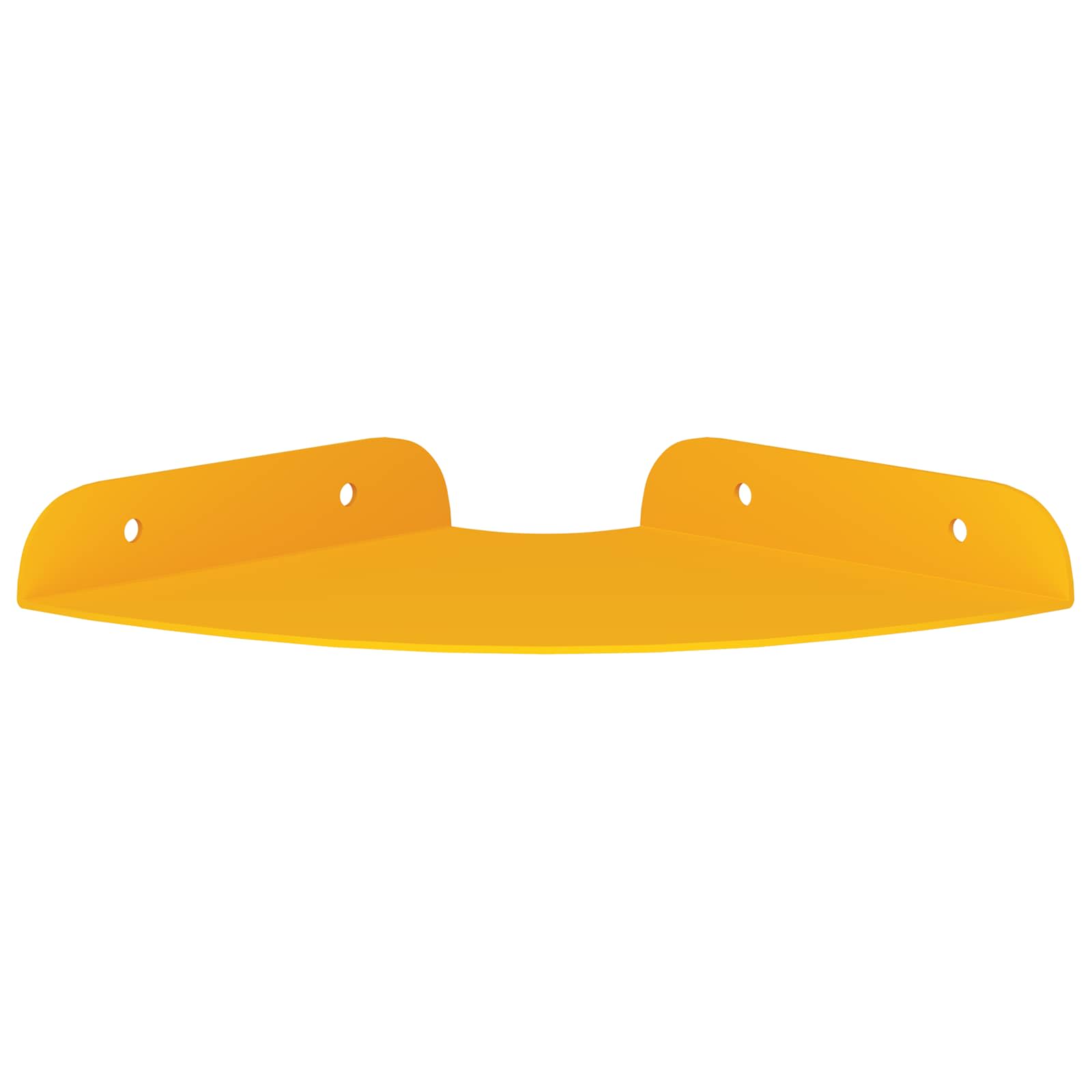 Mensola sospesa 2 pcs Giallo senape 15 x 15 x 2 cm | homemem39