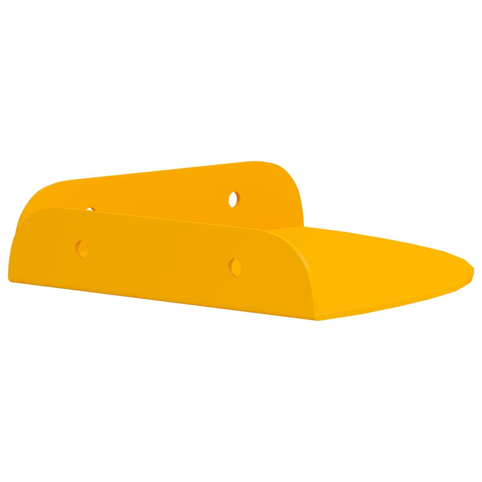 Mensola sospesa 2 pcs Giallo senape 15 x 15 x 2 cm | homemem39