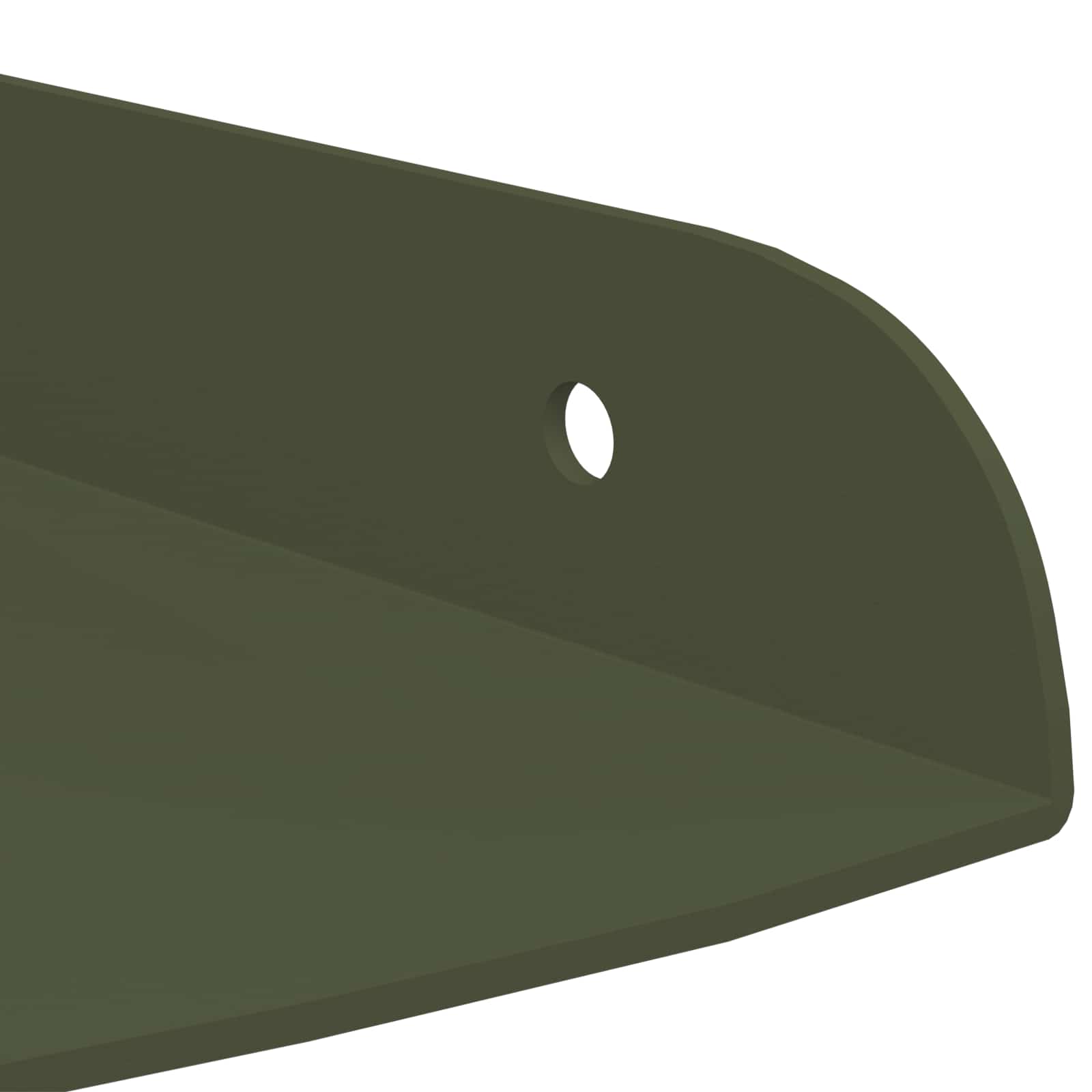 Mensola sospesa 4 pcs Verde oliva 15 x 15 x 2 cm | homemem39