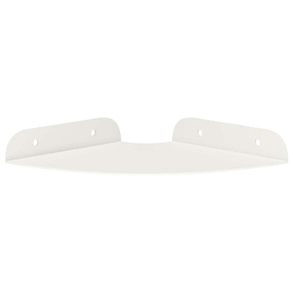 Mensola sospesa con lo scaffale 2 pcs Bianco 15 x 15 x 2 cm | homemem39