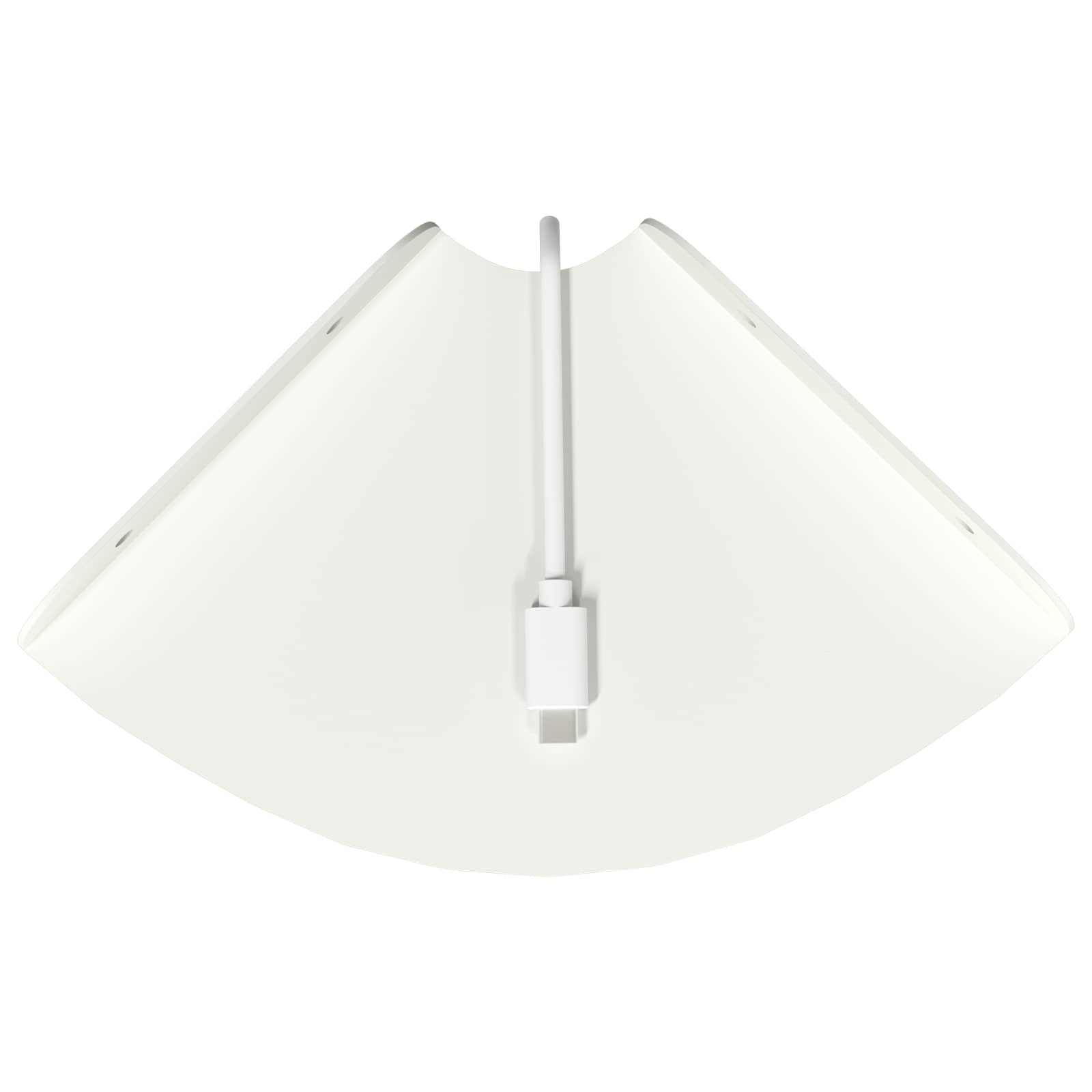 Mensola sospesa con lo scaffale 4 pcs Bianco 15 x 15 x 2 cm | homemem39