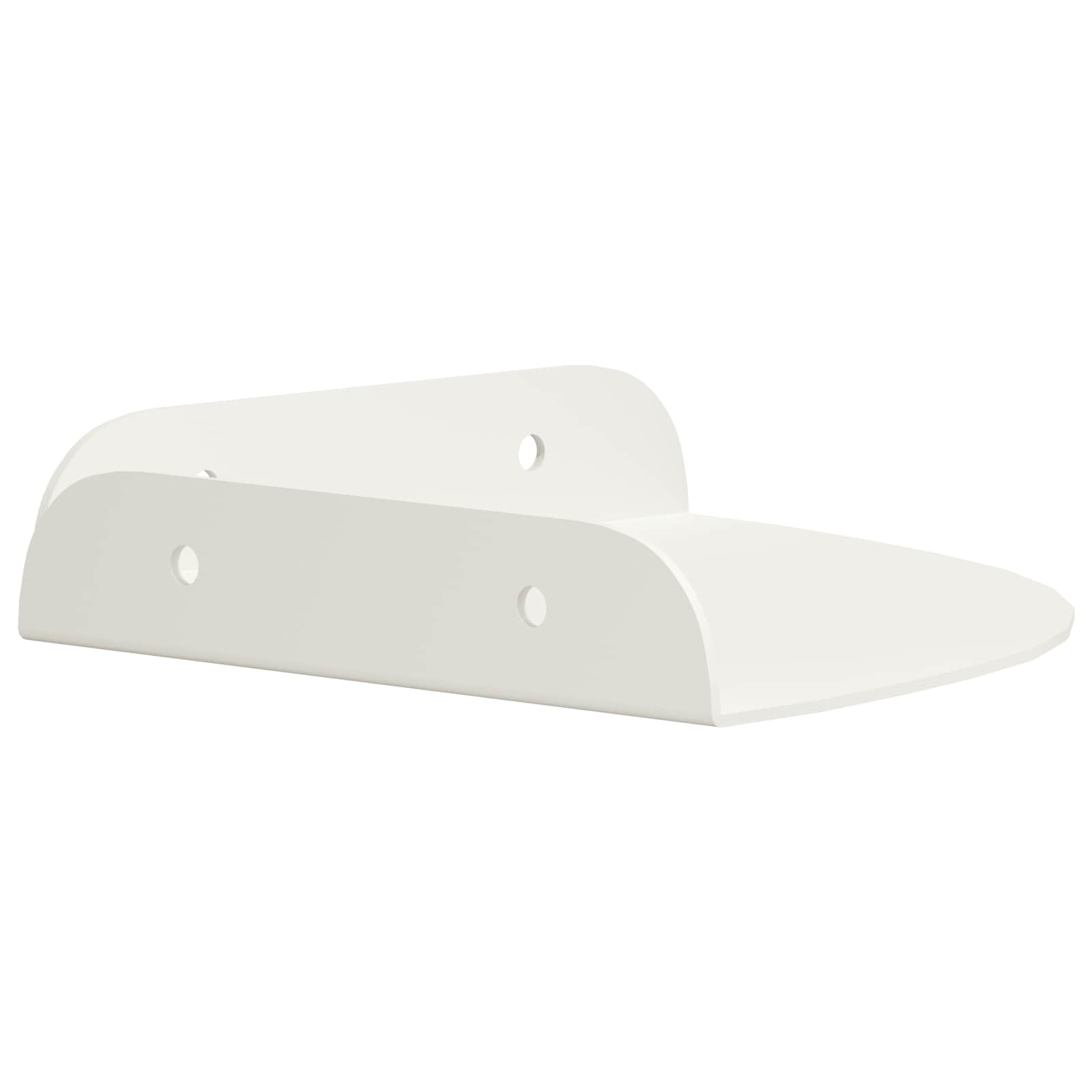 Mensola sospesa con lo scaffale 4 pcs Bianco 15 x 15 x 2 cm | homemem39