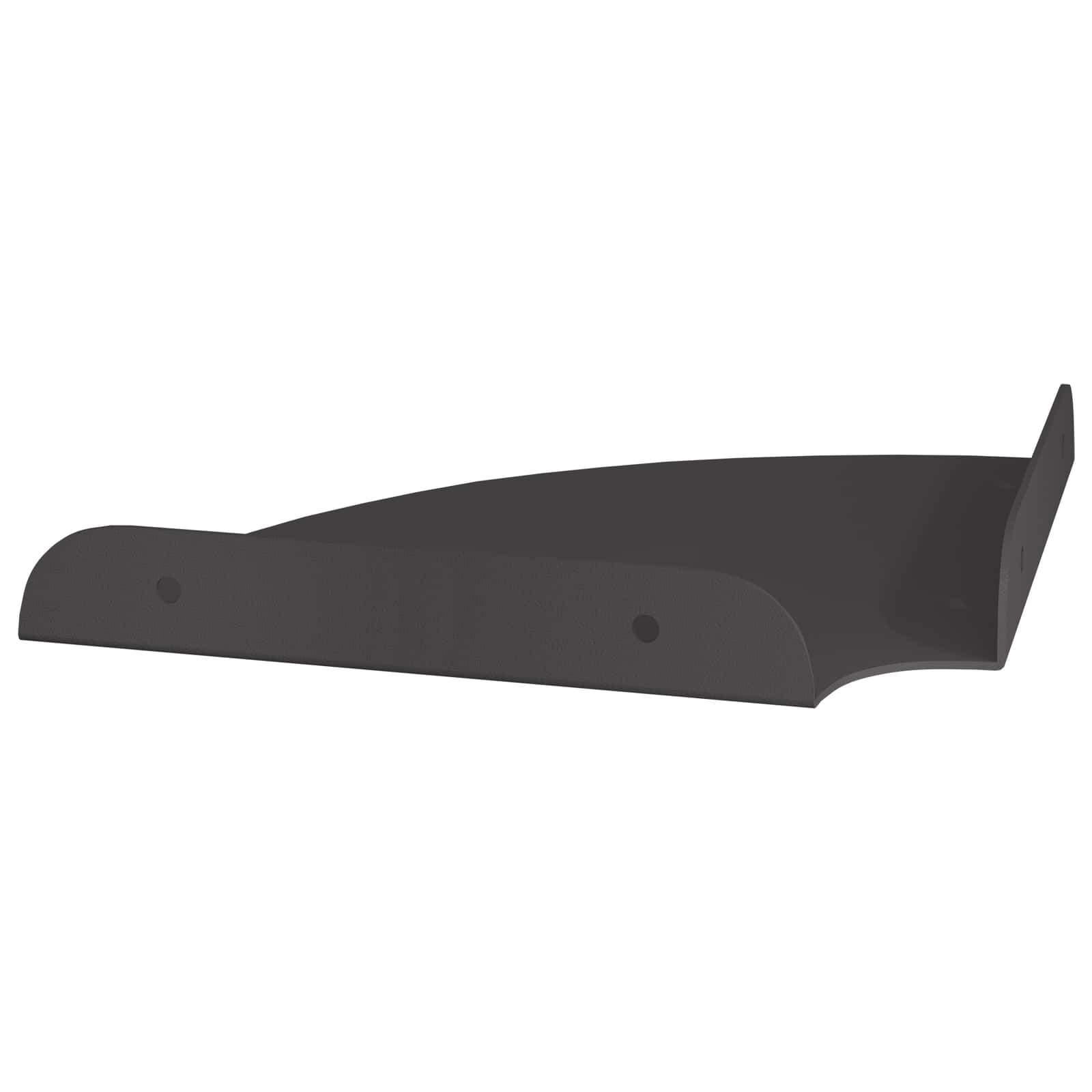 Mensola sospesa con lo scaffale 4 pcs Nero 18 x 18 x 2 cm | homemem39