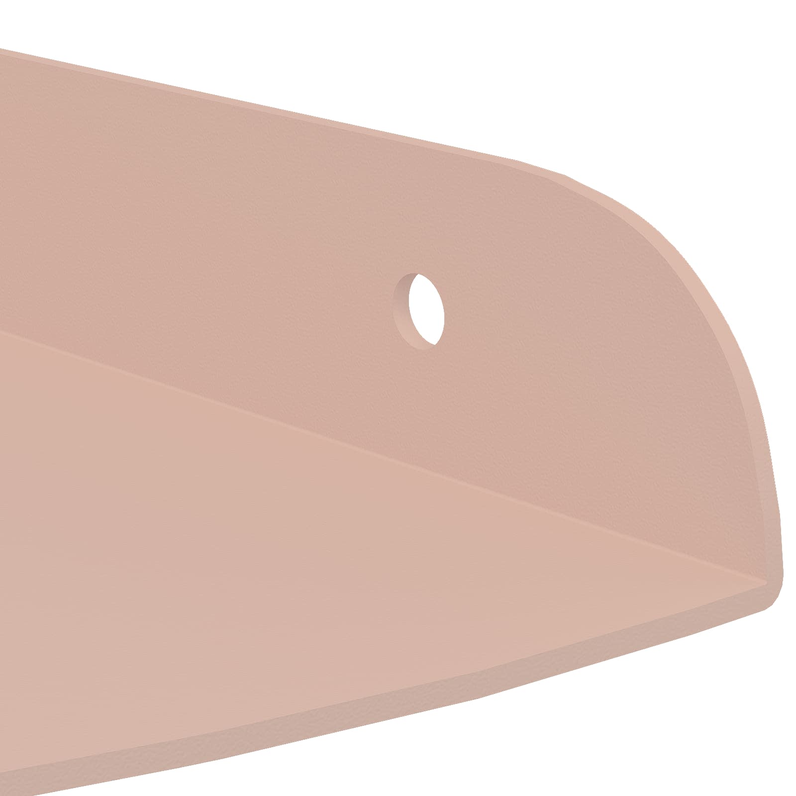 Mensola sospesa con lo scaffale 2 pcs Rosa 18 x 18 x 2 cm | homemem39