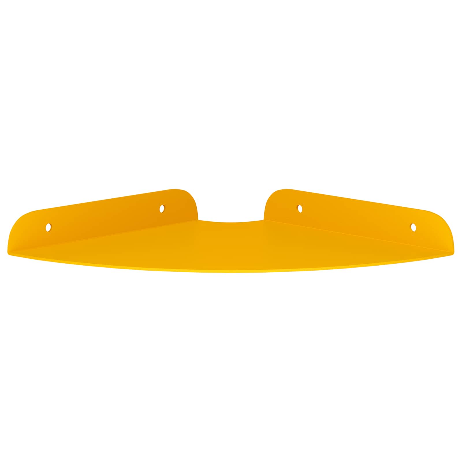 Mensola sospesa 4 pcs Giallo senape 18 x 18 x 2 cm | homemem39
