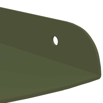 Mensola sospesa 2 pcs Verde oliva 18 x 18 x 2 cm | homemem39