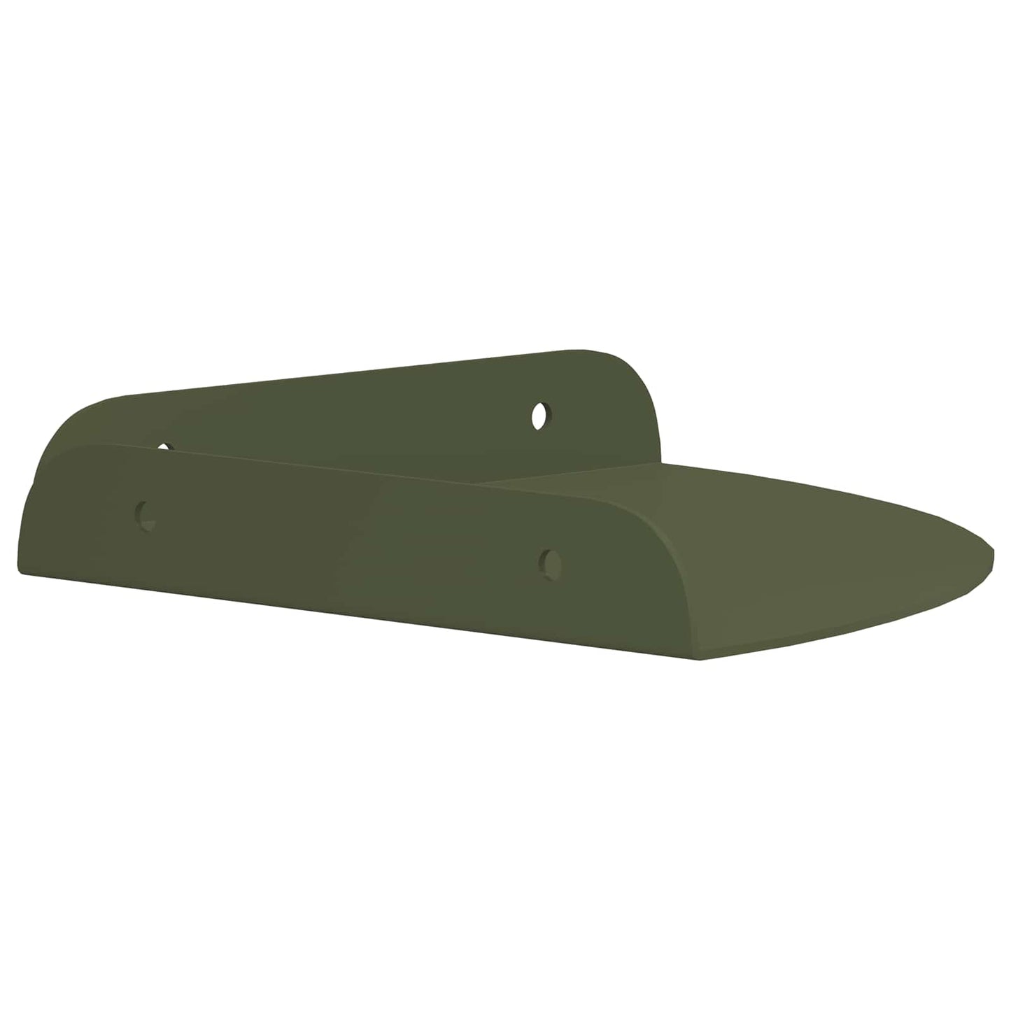 Mensola sospesa 2 pcs Verde oliva 18 x 18 x 2 cm | homemem39