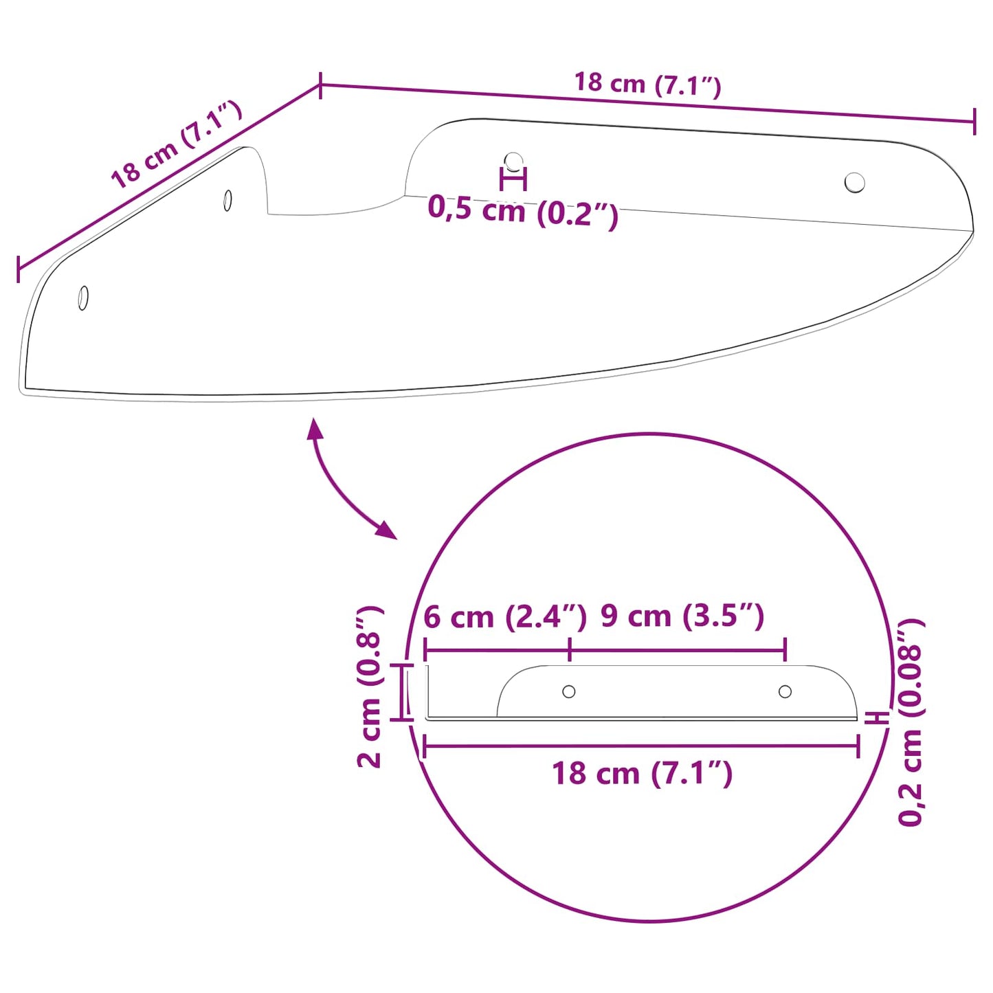 Mensola sospesa 2 pcs Verde oliva 18 x 18 x 2 cm | homemem39