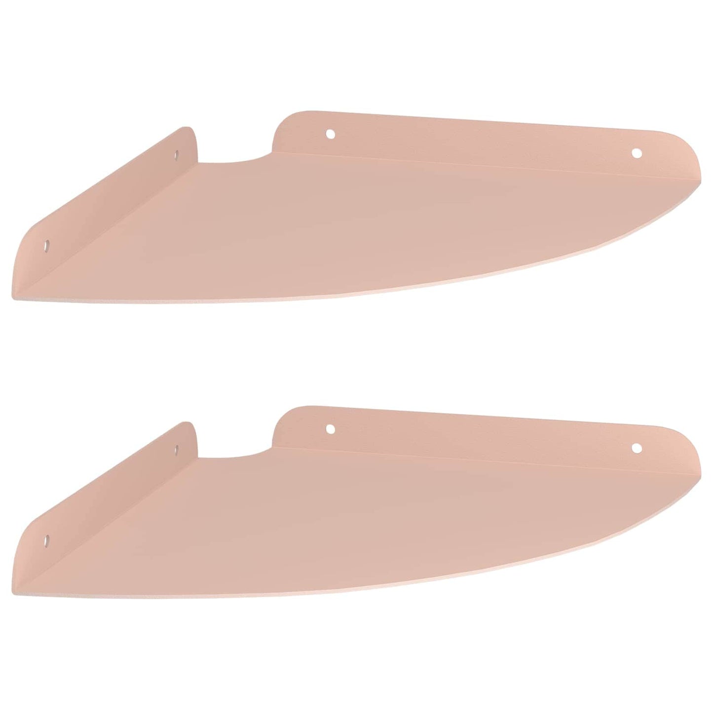 Mensola sospesa con lo scaffale 2 pcs Rosa 24 x 24 x 2 cm | homemem39