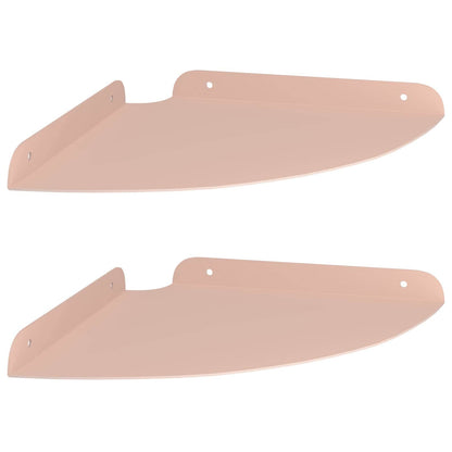 Mensola sospesa con lo scaffale 2 pcs Rosa 24 x 24 x 2 cm | homemem39