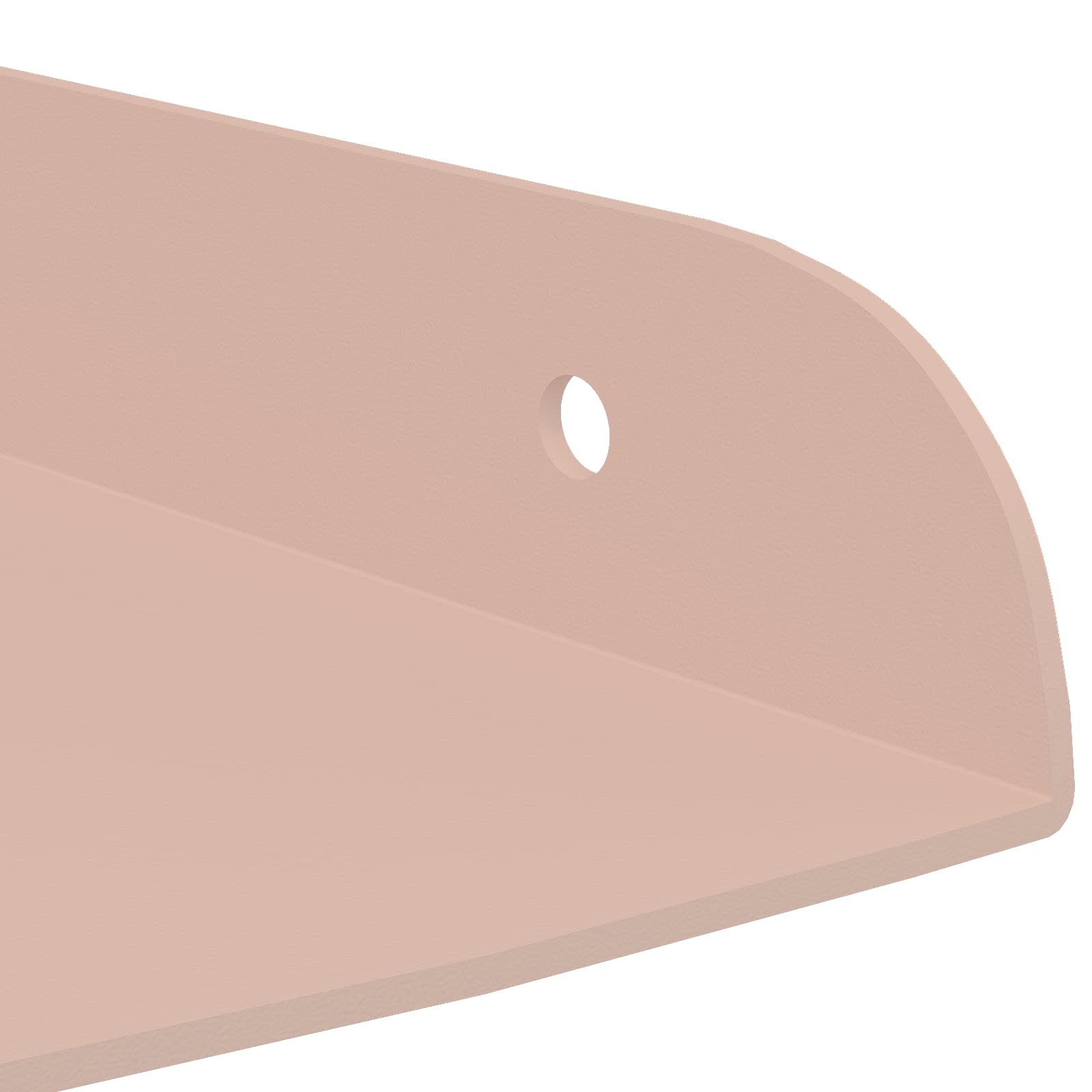 Mensola sospesa con lo scaffale 4 pcs Rosa 24 x 24 x 2 cm | homemem39