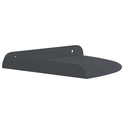 Mensola sospesa con lo scaffale 2 pcs Antracite 24 x 24 x 2 cm | homemem39