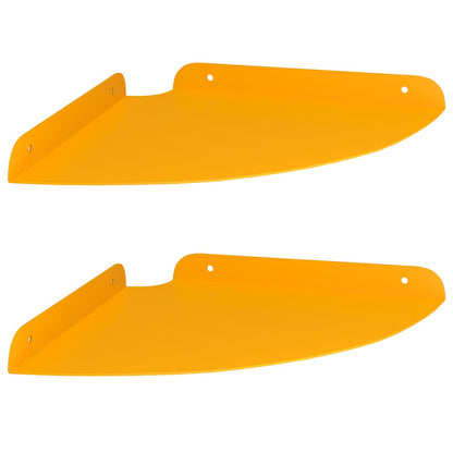 Mensola sospesa 2 pcs Giallo senape 24 x 24 x 2 cm | homemem39