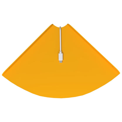 Mensola sospesa 4 pcs Giallo senape 24 x 24 x 2 cm | homemem39