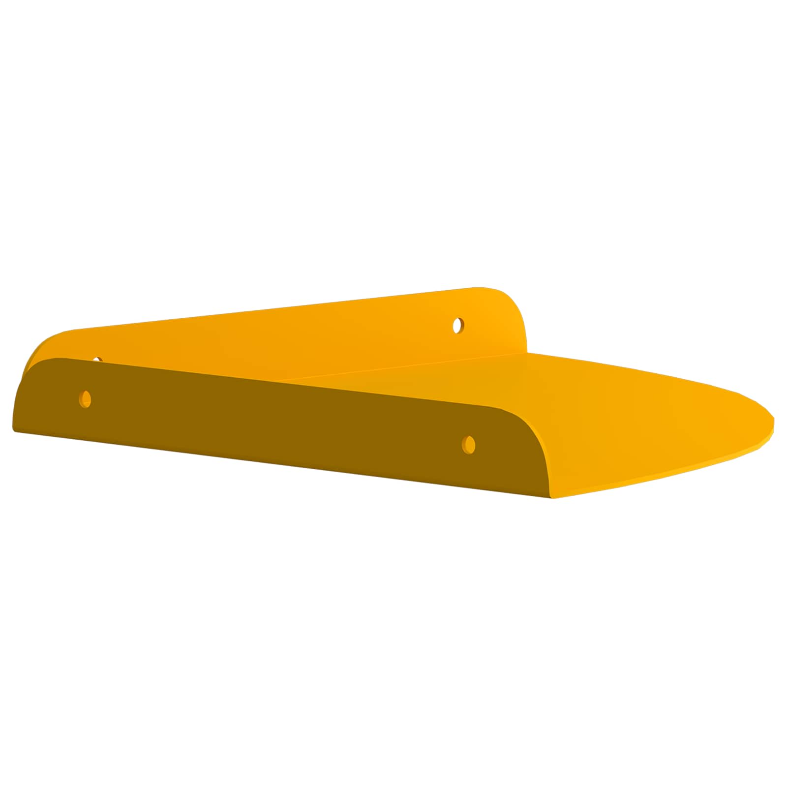Mensola sospesa 4 pcs Giallo senape 24 x 24 x 2 cm | homemem39