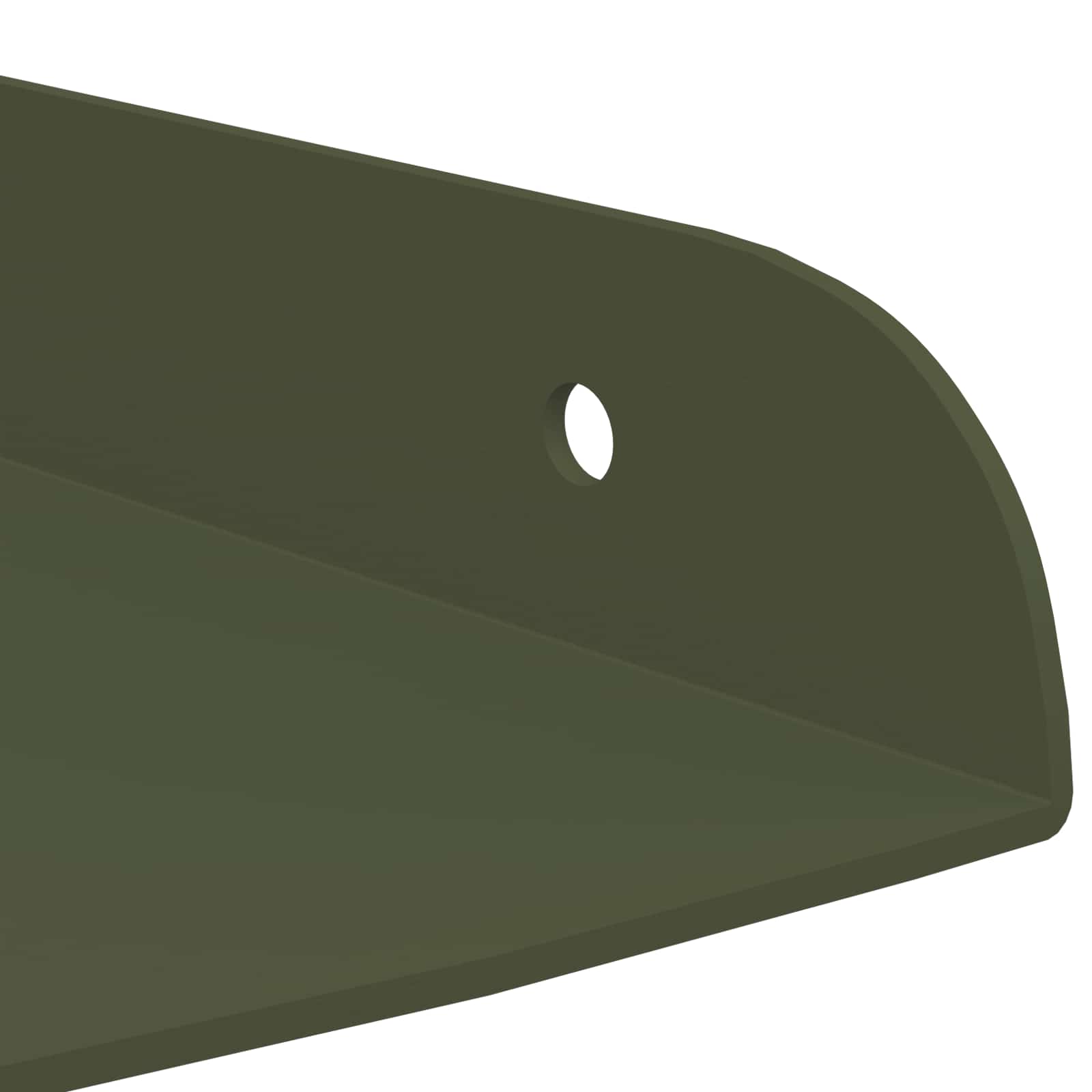 Mensola sospesa 2 pcs Verde oliva 24 x 24 x 2 cm | homemem39