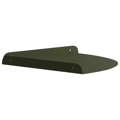 Mensola sospesa 2 pcs Verde oliva 24 x 24 x 2 cm | homemem39
