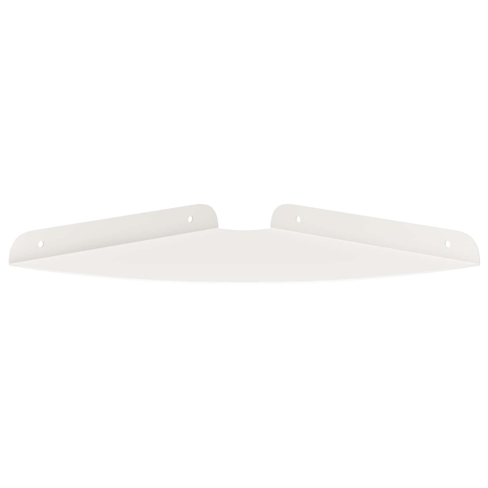 Mensola sospesa con lo scaffale 4 pcs Bianco 24 x 24 x 2 cm | homemem39
