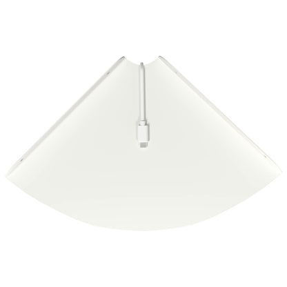 Mensola sospesa con lo scaffale 4 pcs Bianco 24 x 24 x 2 cm | homemem39