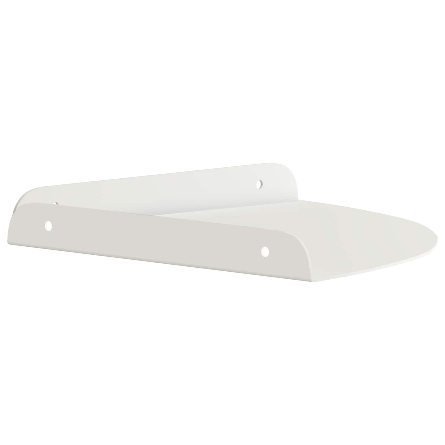 Mensola sospesa con lo scaffale 4 pcs Bianco 24 x 24 x 2 cm | homemem39
