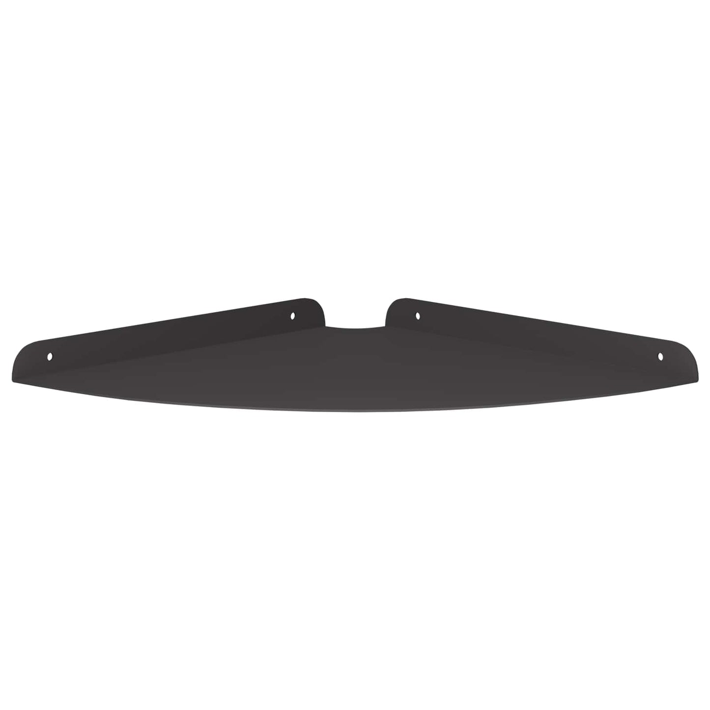 Mensola sospesa con lo scaffale 4 pcs Nero 30 x 30 x 2 cm | homemem39